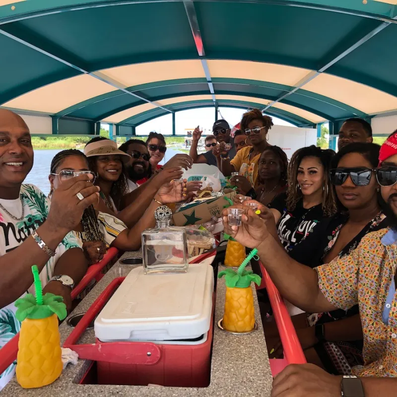 a group of people posing for the camera